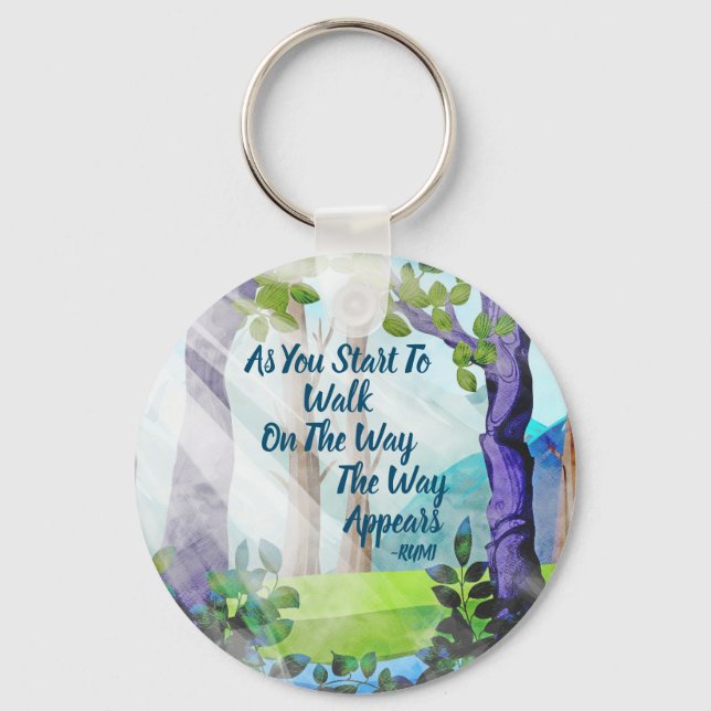 The Way Appears Rumi Key Ring (Front)