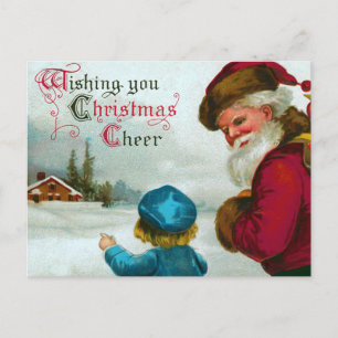 "The Way Home" Vintage Christmas Holiday Postcard
