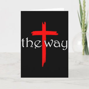 The Way Jesus Cross Inspired Bible Christian Relig Card
