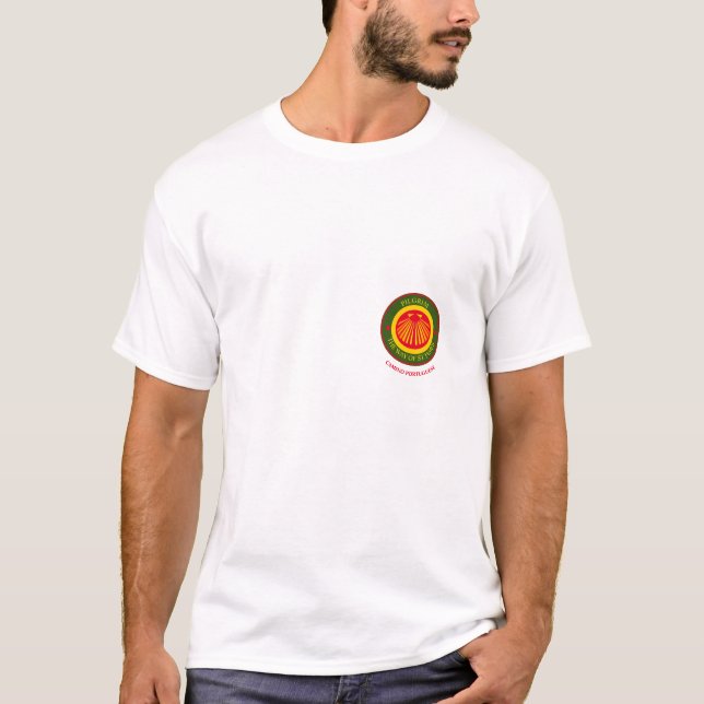 The way of St James pilgrims Patch T-Shirt (Front)