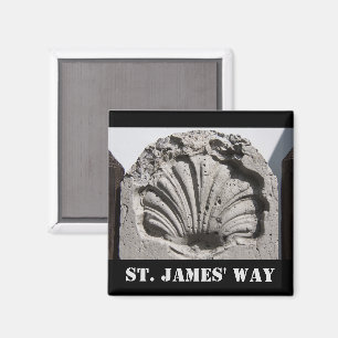 The Way of St. James, Scallop Route Marker Magnet