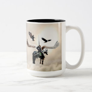 The way of the warrior Two-Tone coffee mug