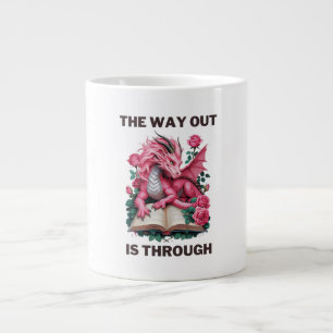 The Way Out Through Magic Dragon Healing Journey Large Coffee Mug