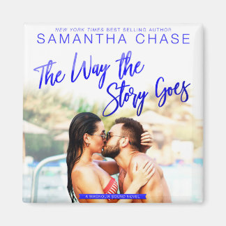 The Way the Story Goes square magnet