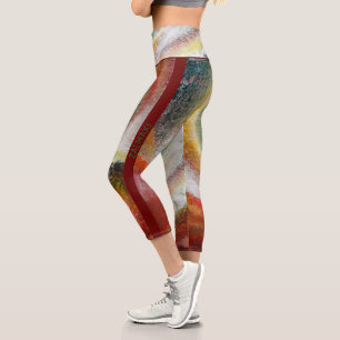 ”The way to Sazi Runi” by Ramona Walach Capri Leggings