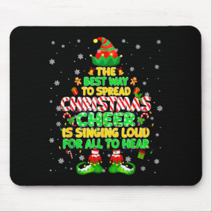 The Way To Spread Christmas Elf Xmas Boys Mens Kid Mouse Pad