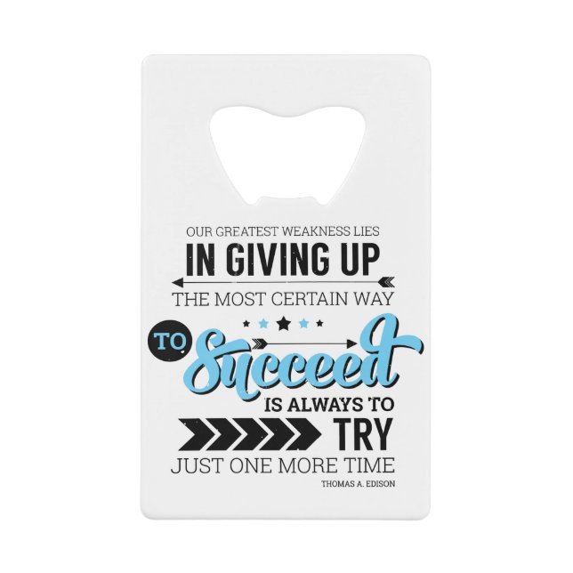 The Way To Succeed Typography Motivational Quote (Front)