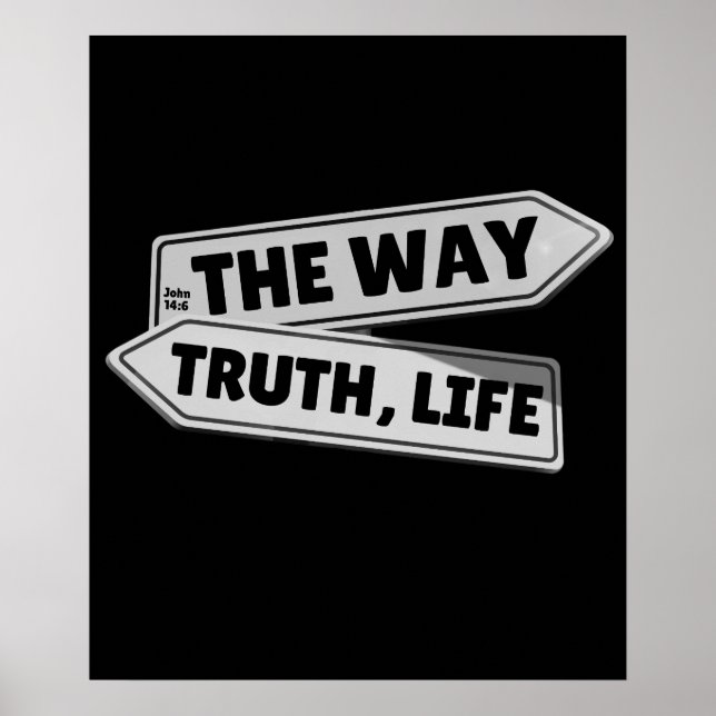 The Way, Truth, Life – John 14:6 Poster (Front)