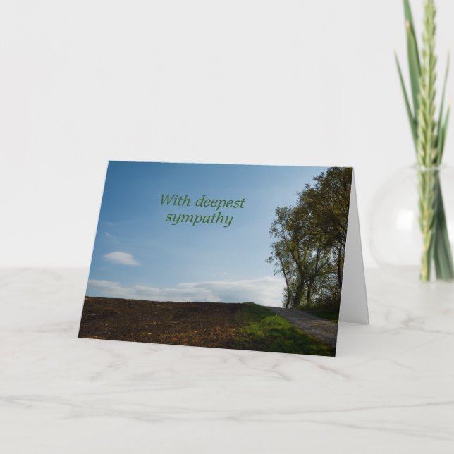 The way -  With deepest sympathy Card (Front)