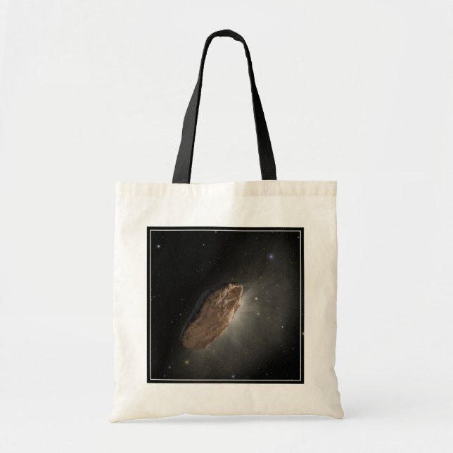 The Wayward Interstellar Object Oumuamua. Tote Bag (Front)