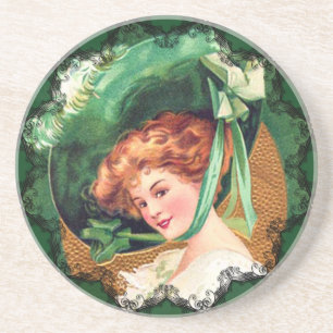 The Wearing Of The Green Irish Coaster