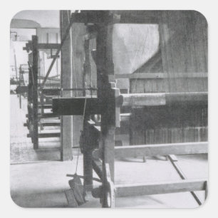 The Weaving Workshop, from the Workshops of the Ba Square Sticker