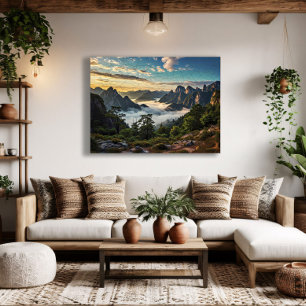 The Web Over Mountains Canvas Print