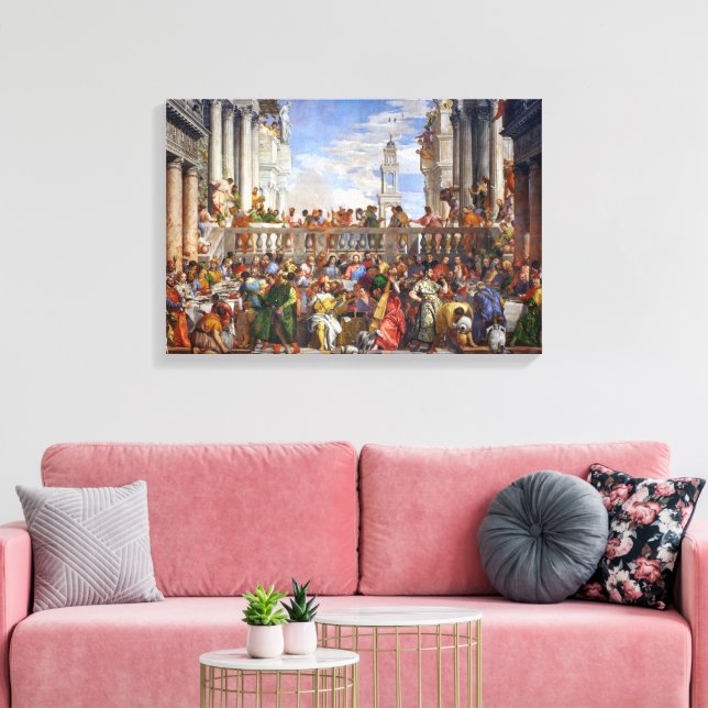 The Wedding at Cana | Paolo Veronese | Canvas Print (Insitu(LivingRoom))