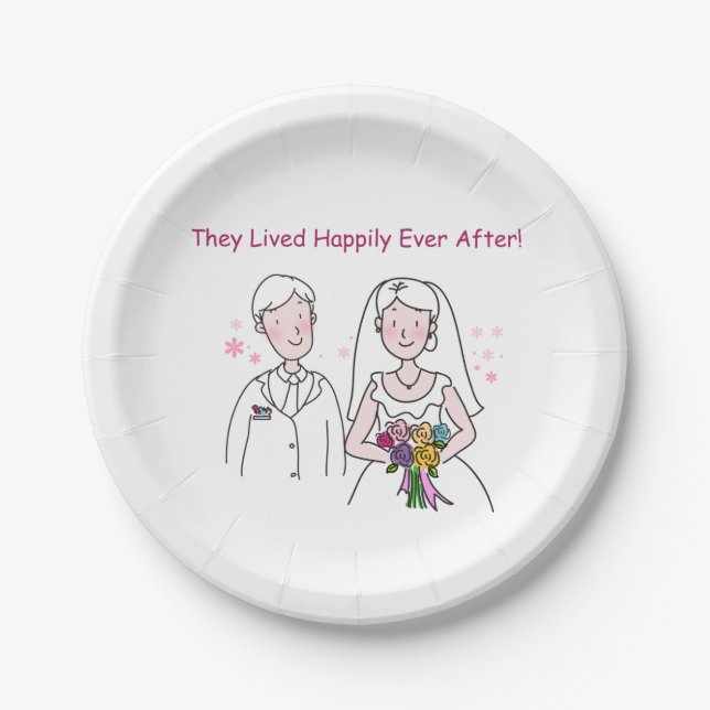 The Wedding (B) Paper Plate (Front)