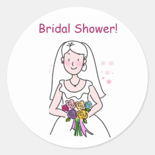 The Wedding--Bridal Shower Classic Round Sticker