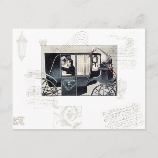 The Wedding Carriage Postcard (Front)