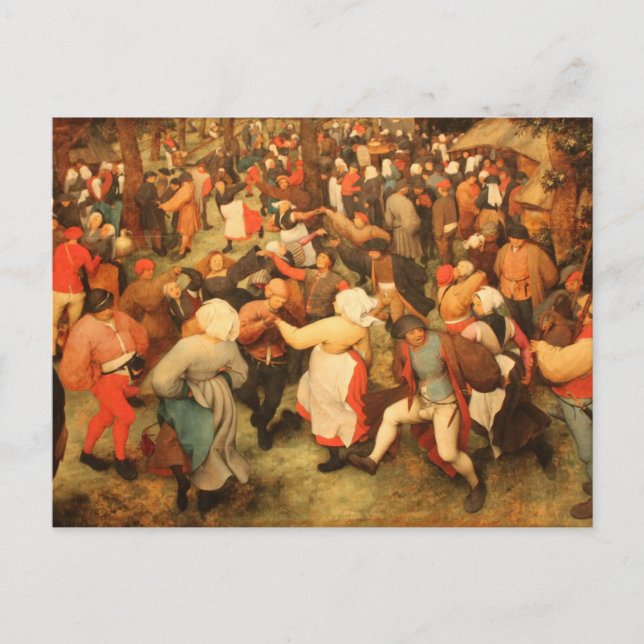 The Wedding Dance - 1566 Postcard (Front)