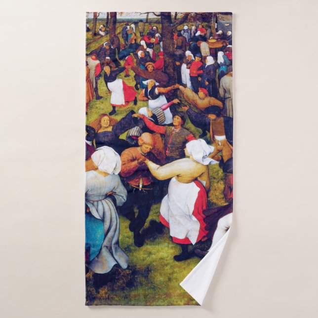 The Wedding Dance, Pieter Bruegel Bath Towel (Bath Towel)