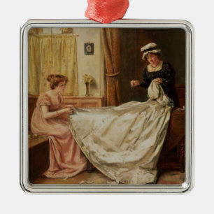 The Wedding Dress Metal Tree Decoration