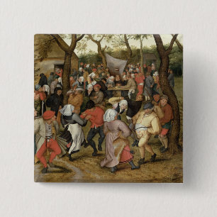The Wedding Feast 15 Cm Square Badge