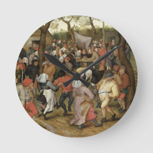 The Wedding Feast Round Clock