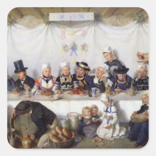 The Wedding Feast Square Sticker
