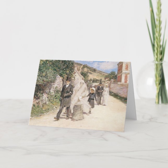 The Wedding March by Robinson, Vintage Newlyweds Card (Front)