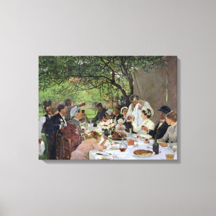The Wedding Meal at Yport, 1886 Canvas Print