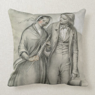 The Wedding Morning - The departure, c.1846 Cushion