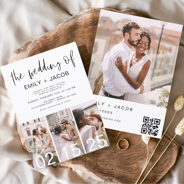 The Wedding of Minimalist QR code Simple Invitation (Creator Uploaded)