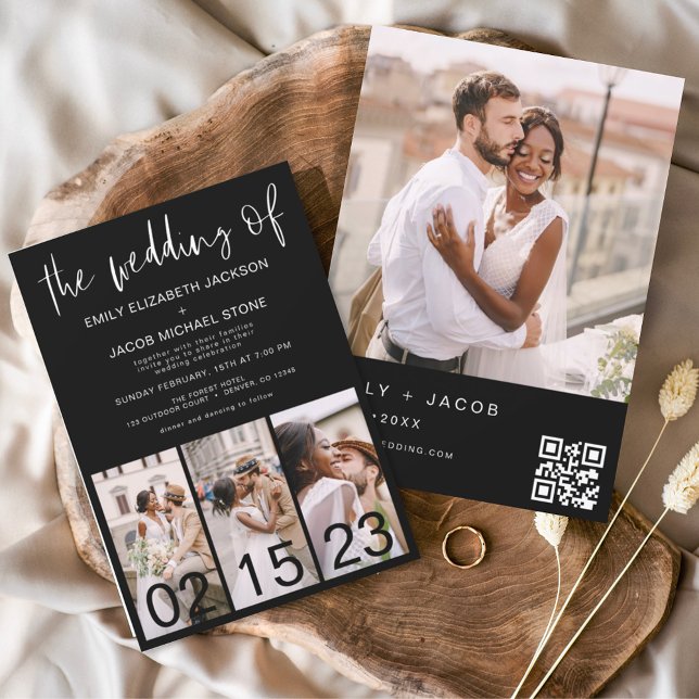 The Wedding of Minimalist QR code Simple Invitation (Creator Uploaded)