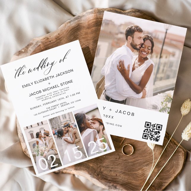 The Wedding of Minimalist QR code Simple Invitation (Creator Uploaded)