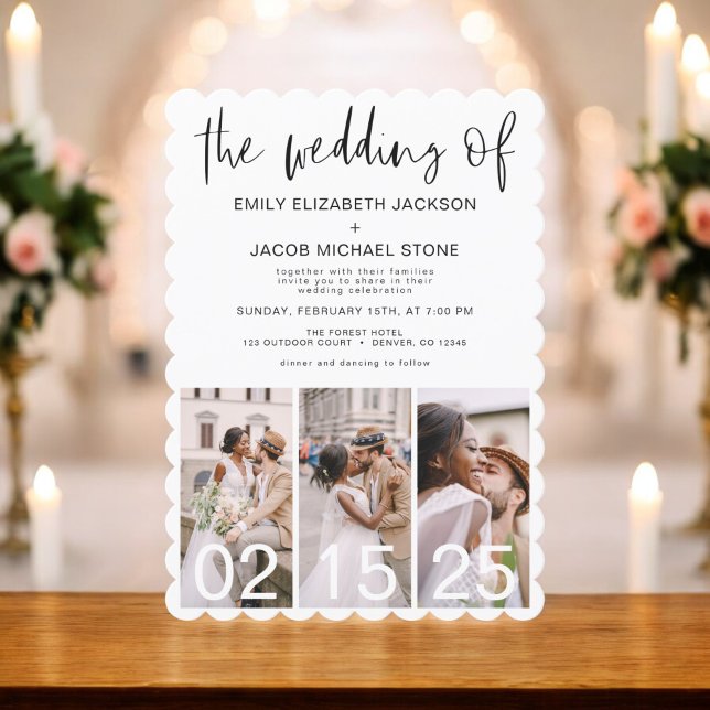 The Wedding of Minimalist QR code Simple Invitation (Creator Uploaded)