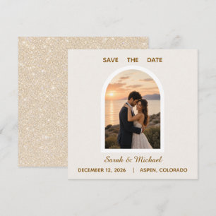 The Wedding of' Modern Arch Photo Save the Date