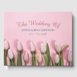 The Wedding Of, Names & Date, Tulips or Your Photo Guest Book