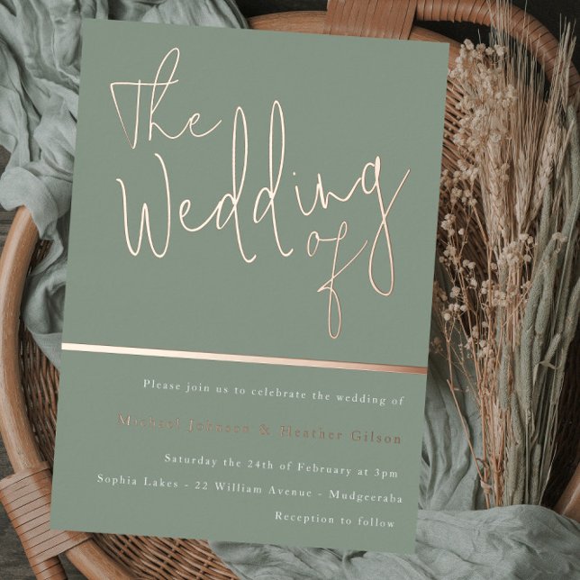 The Wedding of: Sage Green & Rose Gold (Creator Uploaded)