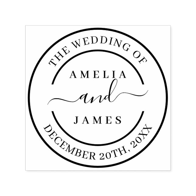 The Wedding of Self-ink Wedding Stamp (Design)