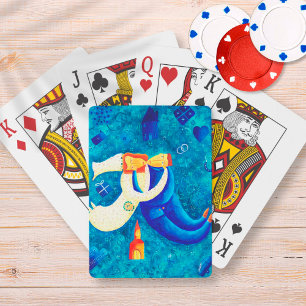 The Wedding Painting Contemporary Art Playing Cards