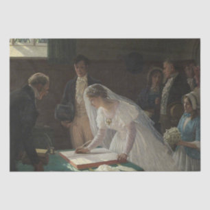 The Wedding Register (by Edmund Blair Leighton) Tissue Paper