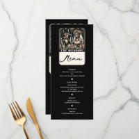 THE WEDDING Tarot Skeletons Bride & Groom Menu