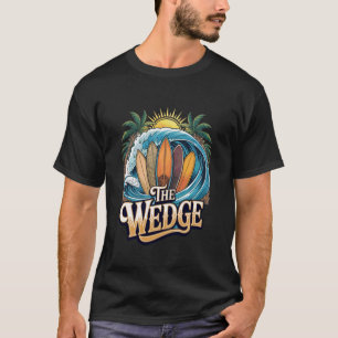 The Wedge Newport at the Beach Shore Break Surf Sc T-Shirt