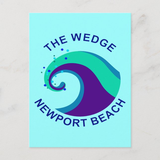 The Wedge, Newport Beach Postcard (Front)