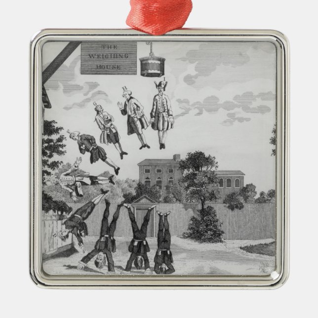 The Weighing House Metal Tree Decoration (Front)