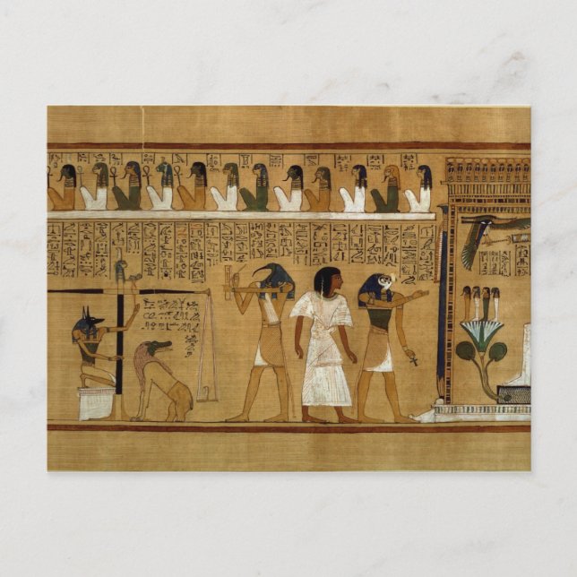 The Weighing of the Heart against Maat's Feather Postcard (Front)