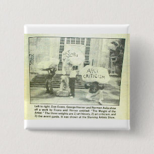 The Weight of the Artist 15 Cm Square Badge