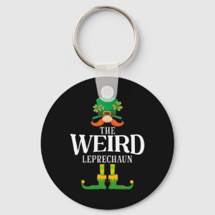 The Weird Leprechaun St Patricks Day Matching  Key Ring
