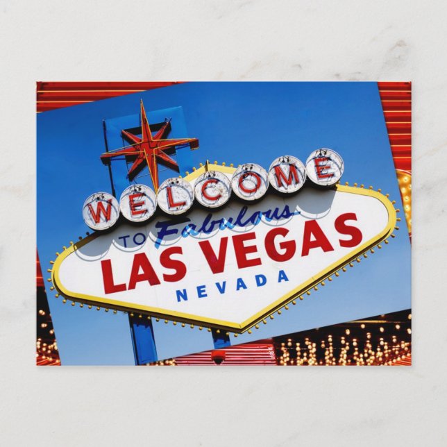 The "Welcome to Fabulous Las Vegas" sign Postcard (Front)