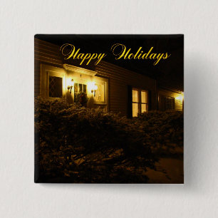 The Welcoming Warmth of Home 15 Cm Square Badge