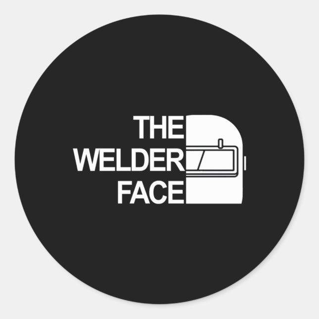 The Welder Face The Welder Face Classic Round Sticker (Front)